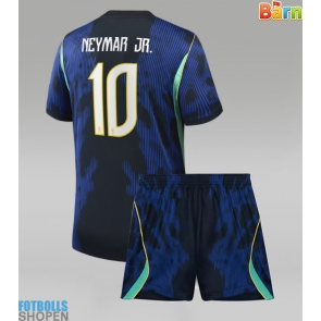 Billiga Brasilien Neymar Jr #10 Bortatröja Barn VM 2026 Kortärmad (+ Korta byxor)